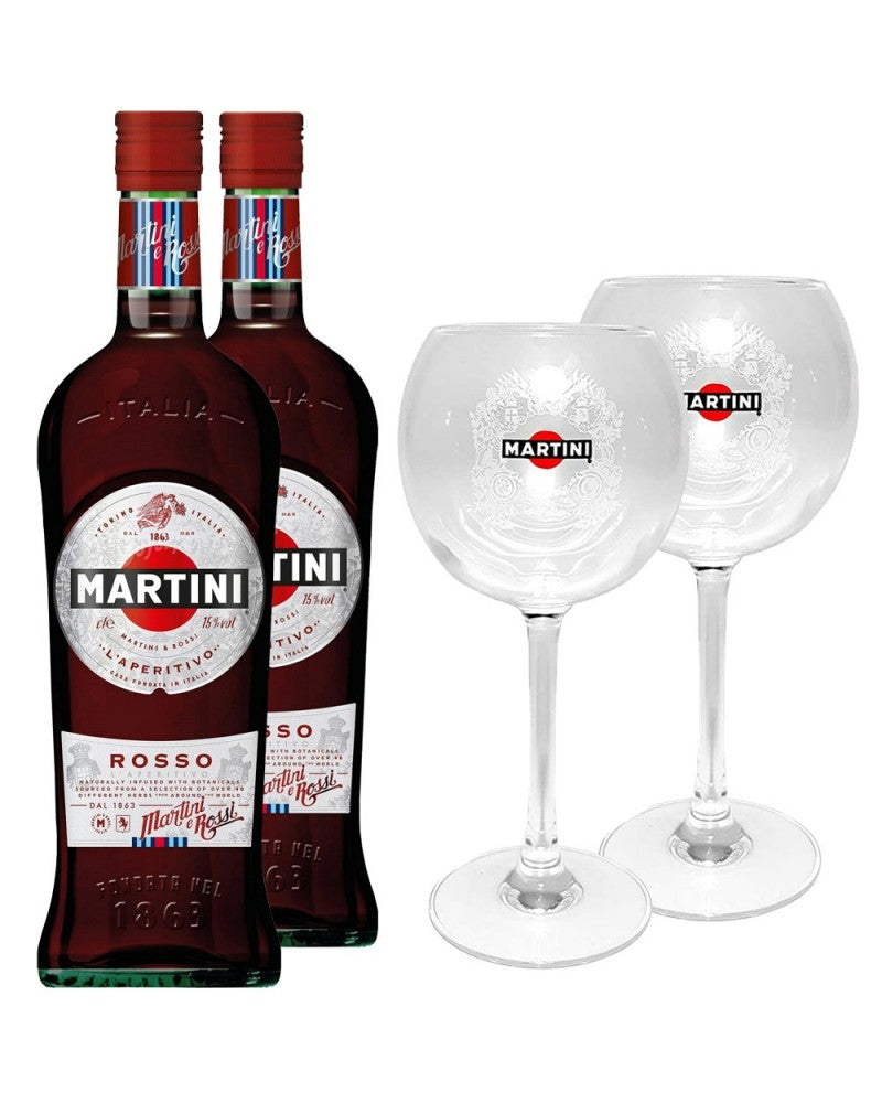 2 Martini Rosso + 2 Copas de Regalo