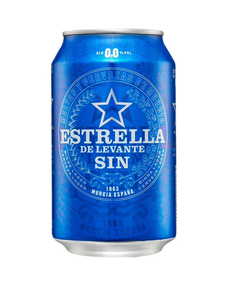 Caja estrella levante sin alcohol Lata 33cl - 24 uds