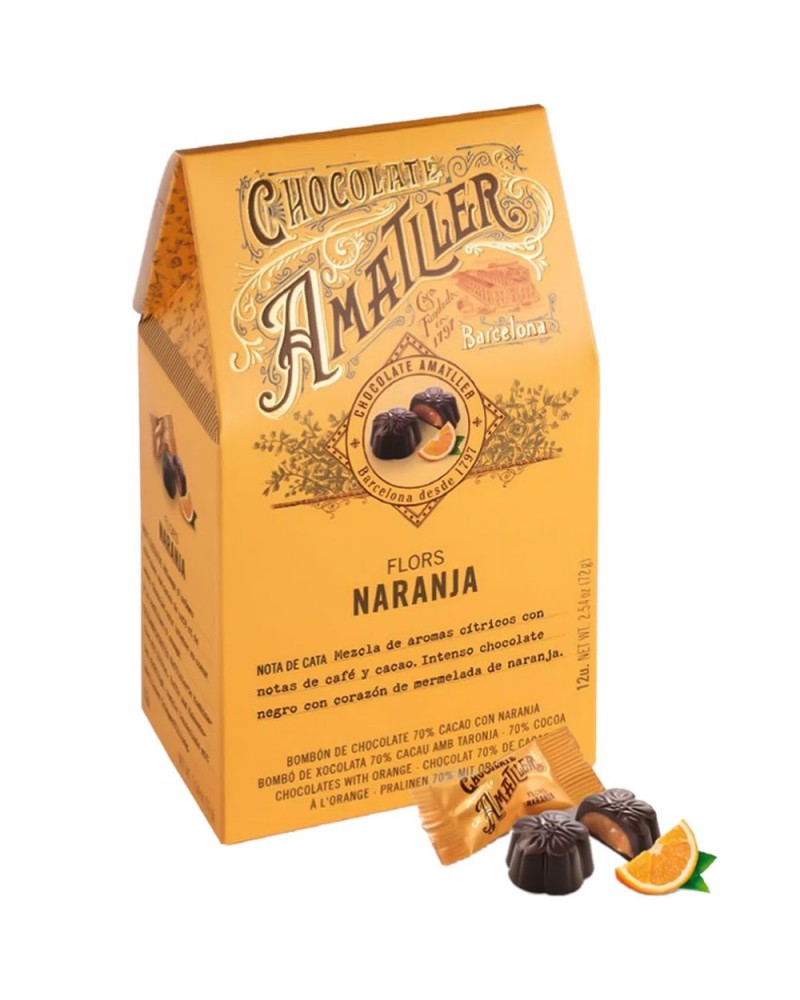 Amatller Bombones Flors Naranja 72gr.