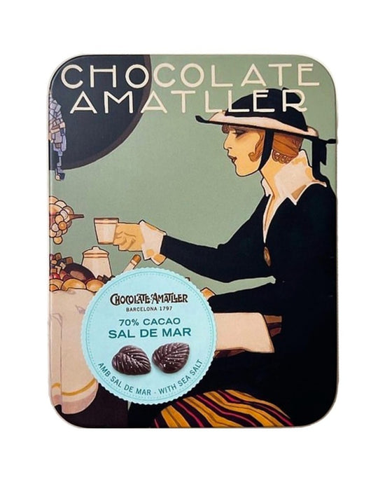 Amatller Hojas de Chocolate 70% Sal de Mar 60gr.