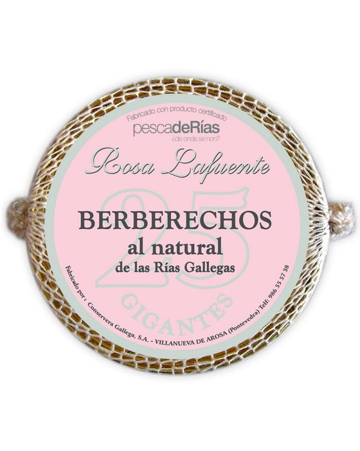 Berberechos al natural 25 piezas Rosa Lafuente