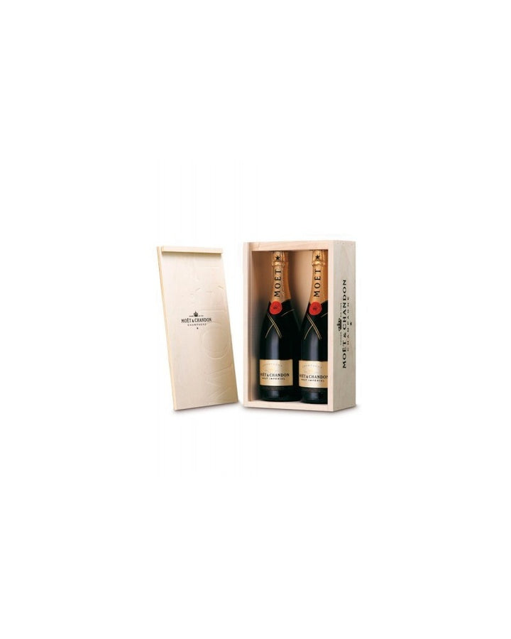 Caja de Madera 2 Botellas Moet & Chandon Brut Imperial