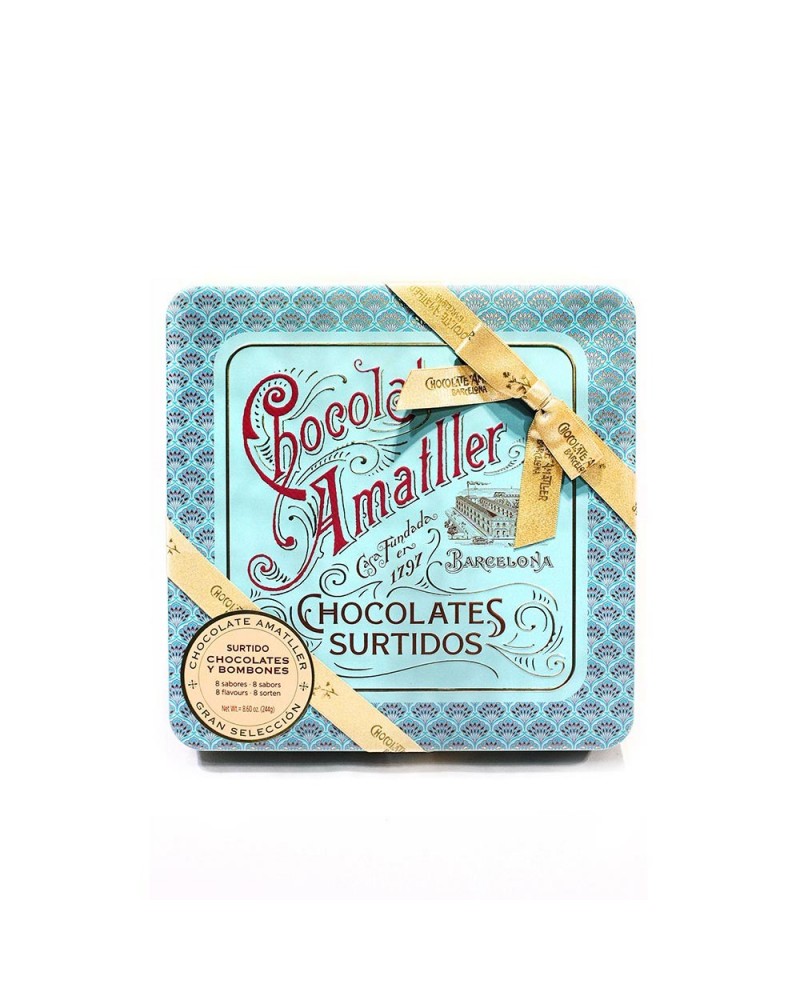 Chocolate Amatller Surtido Chocolates y Bombones 8 sabores 244gr.