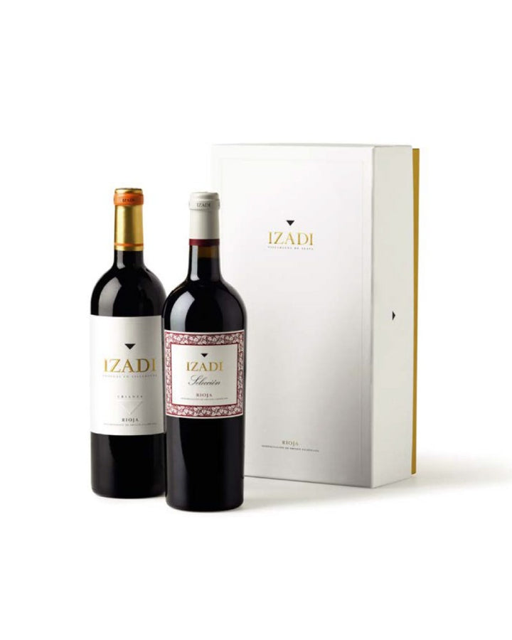 Estuche 2 botellas Izadi crianza y selección