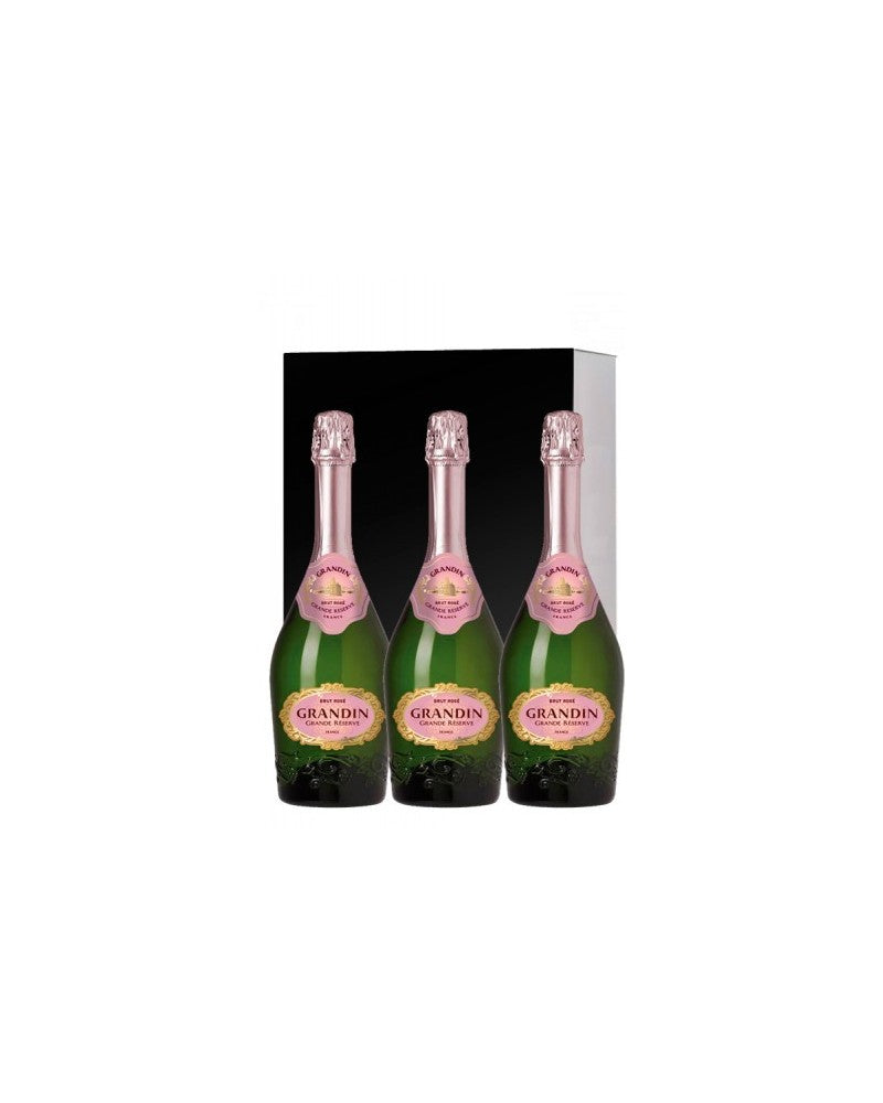 Estuche 3 Botellas Grandin Grande Reserve Brut Rose