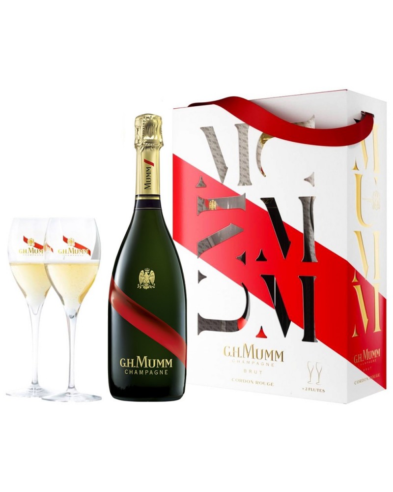 Estuche Mumm Grand Cordon + 2 Copas