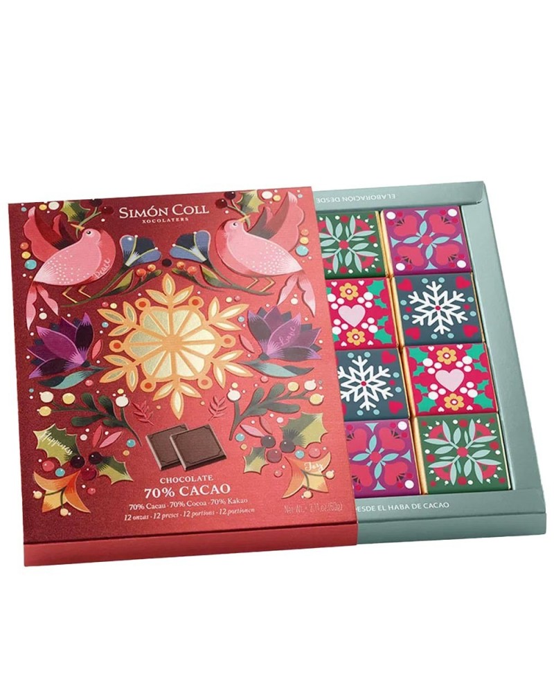 Estuche Regalo Napolitanas Mini Chocolates 70% cacao 60g Simon Coll