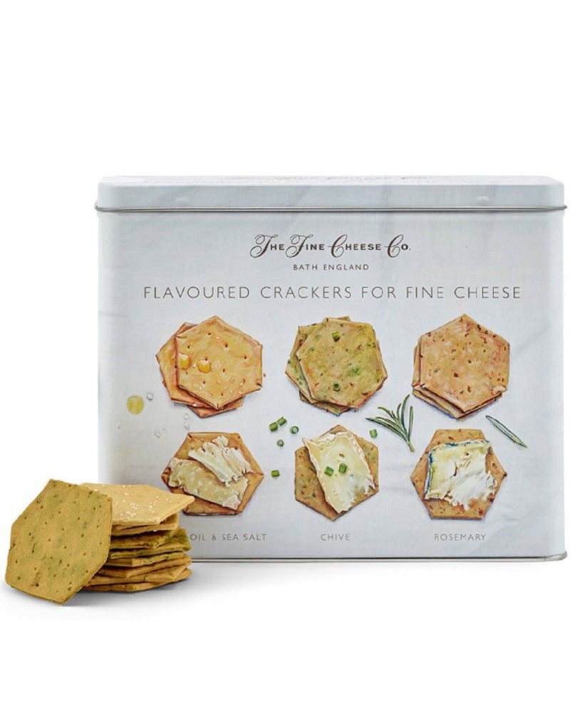 Flavoured Crackers for fine cheese Caja Metálica