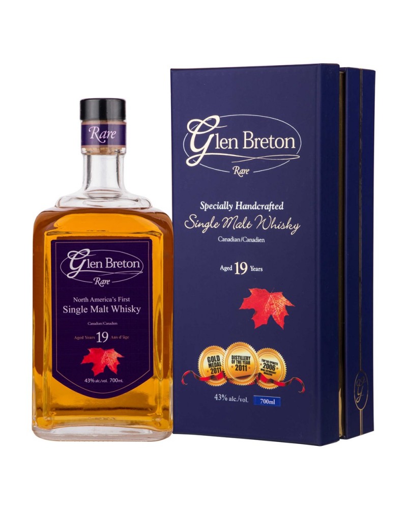Glen Breton Whisky 19 Años  + Estuche