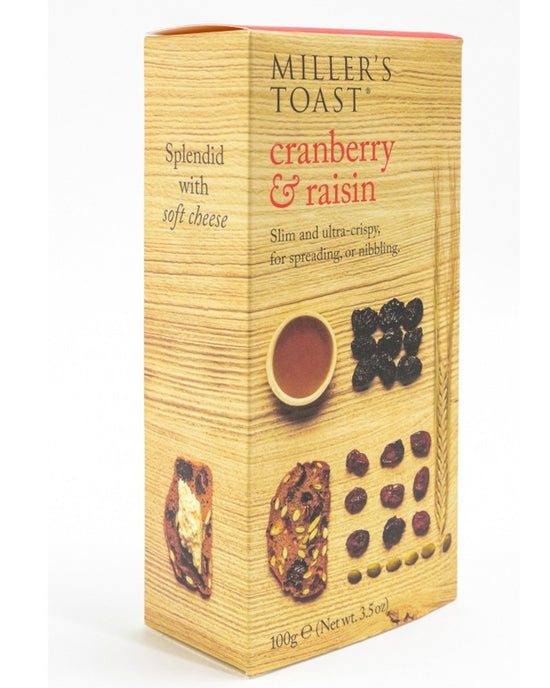 Millers Toast Arandano y Pasas 100gr.