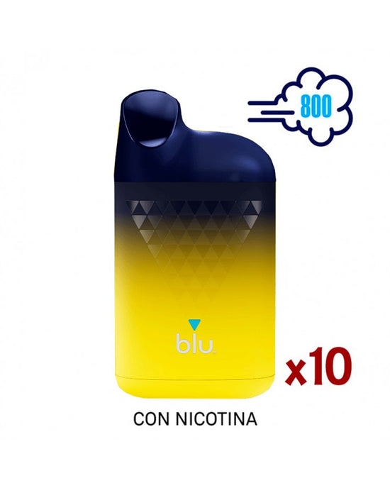 Pack 10 Blu Box - Banana Ice 800 caladas