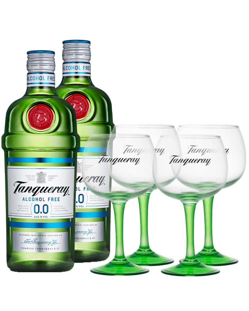 Pack 2 Tanqueray 0.0 + 4 Copa