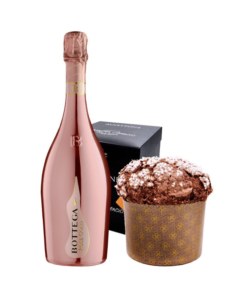 Pack Bottega Gold Rosé  + Panettone Juanfran Chocolate y Naranja 550gr.