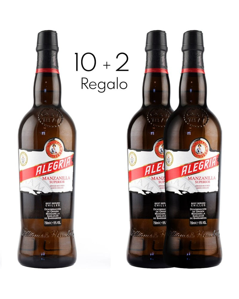 Pack Feria de Abril: 10 Manzanillas Alegria + 2 de Regalo