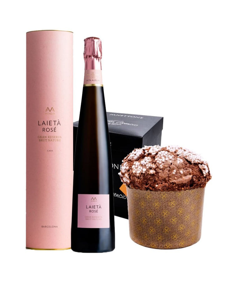 Pack Laietá Rosé  + Panettone Juanfran Chocolate y Naranja 550gr.