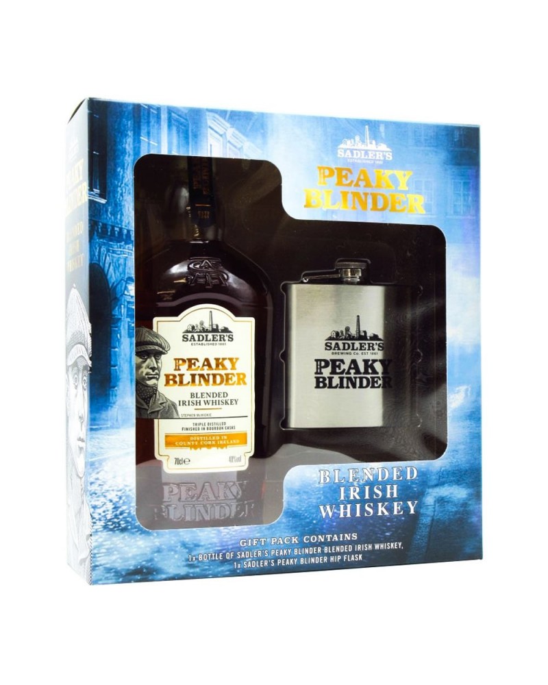 Pack Peaky Blinder Blended Irish Whisky con Petaca