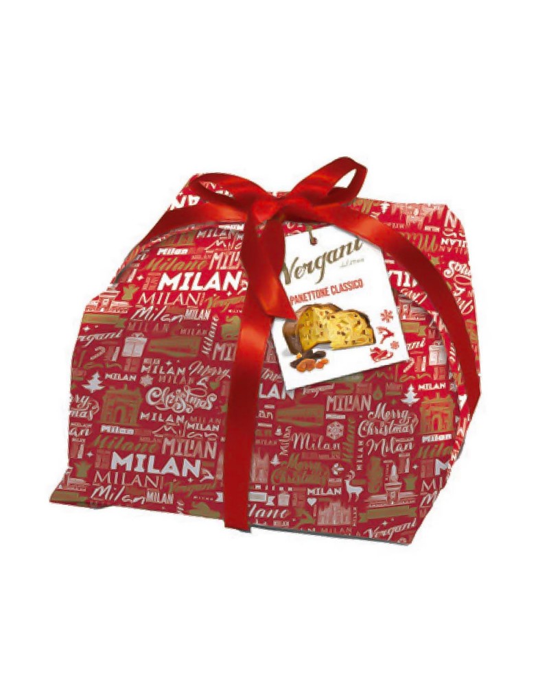 Panettone Clásico Merry Christmas Line Vergani 1kg.