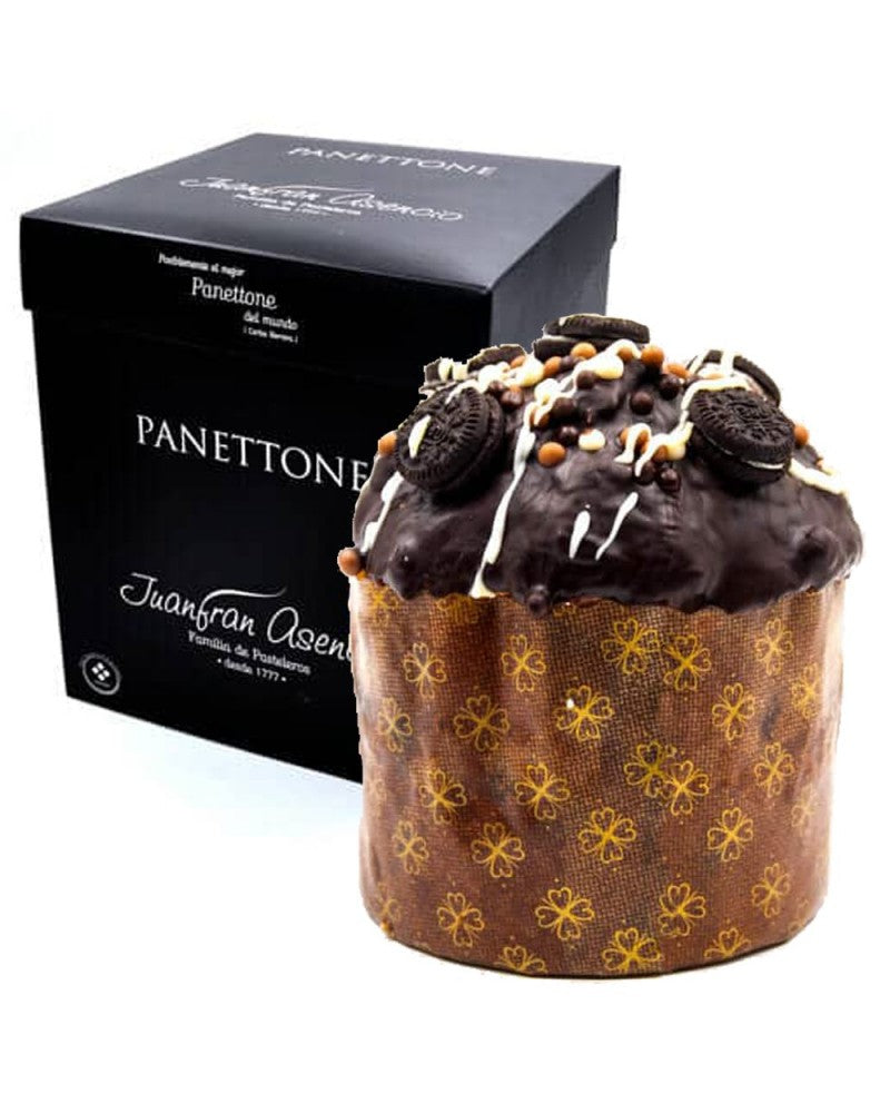 Panettone Cubierto y Relleno De Chocolate Blanco Juanfran Asencio 520gr.