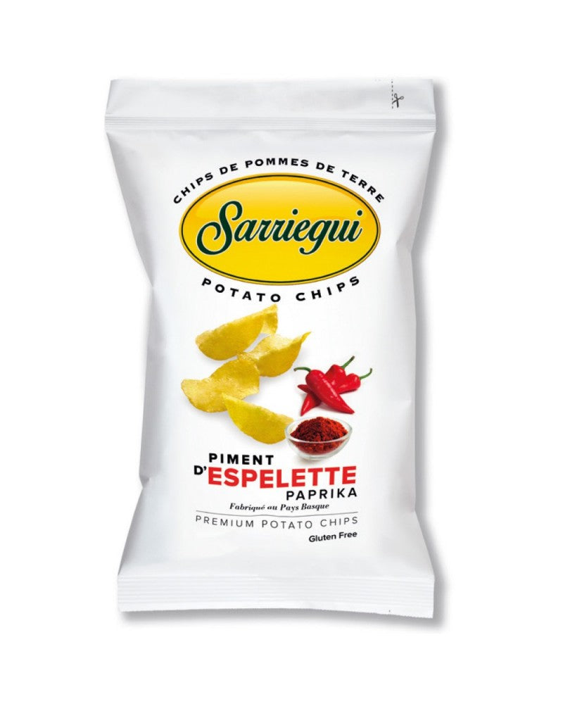 Patatas Fritas Gourmet Sarriegui Pimenton Espelette 40gr. Caja 20 Und.