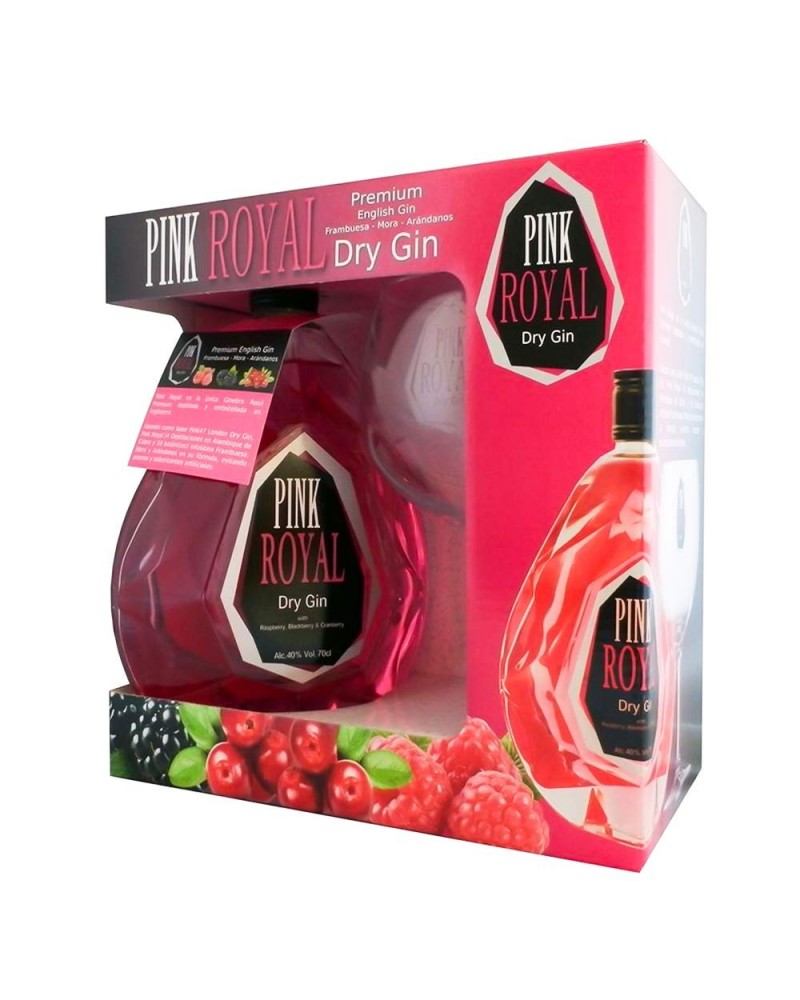 Pink Royal Dry Gin con Copa Balón