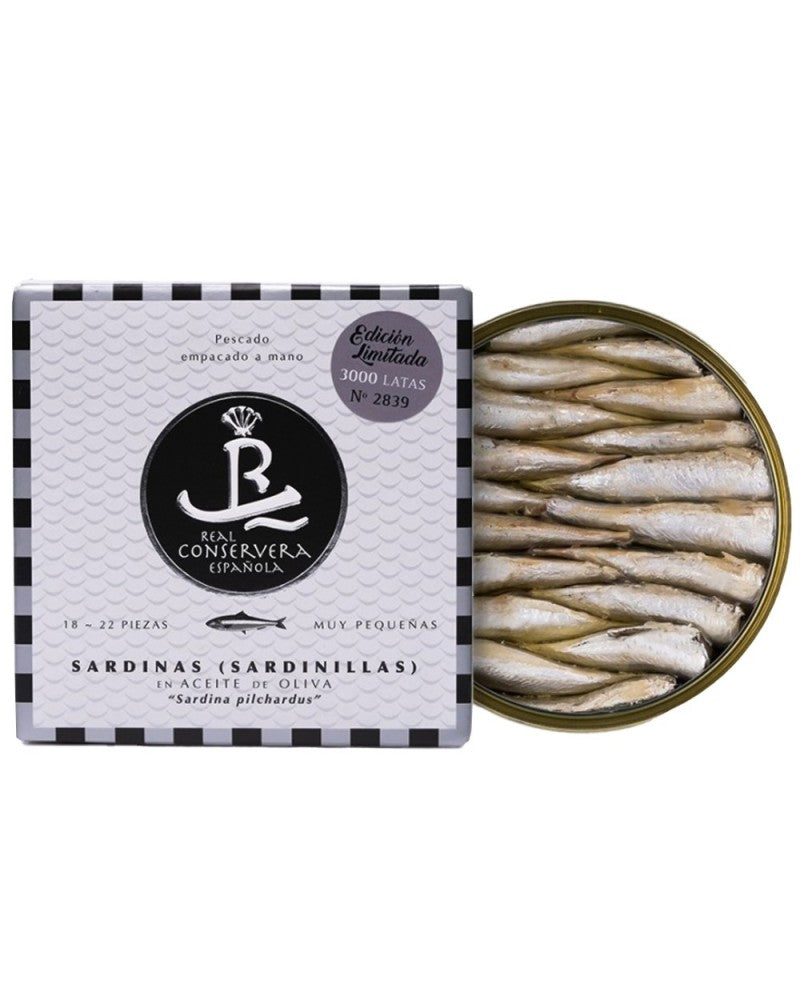 Sardinillas En Aceite De Oliva 18/22 Real Conservera Española 115gr.