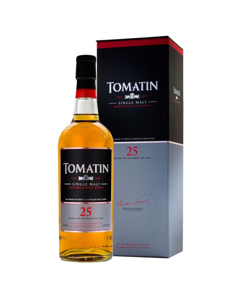 Tomatin Single Malt Whisky 25 Años + Estuche