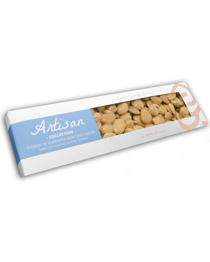 Turrón De Almendra Marcona, Avellana, Pistacho Cristal Artisan Collection 220gr.